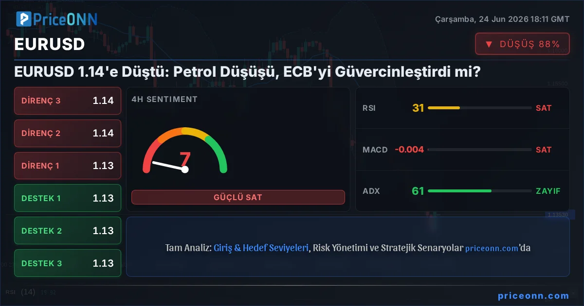 EURUSD Teknik Analiz | PriceONN