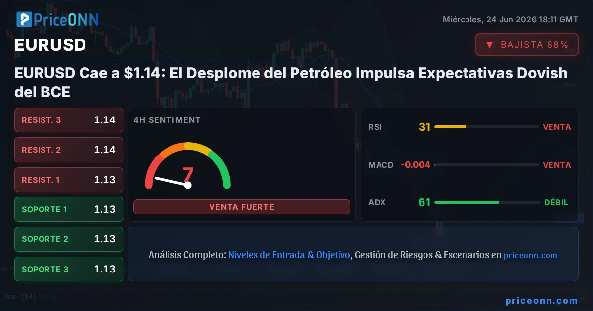 EURUSD Análisis Técnico | PriceONN