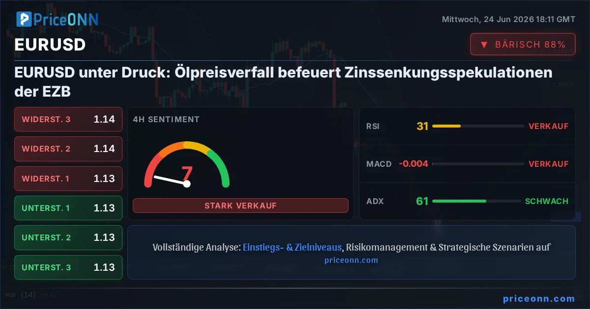 EURUSD Technische Analyse | PriceONN