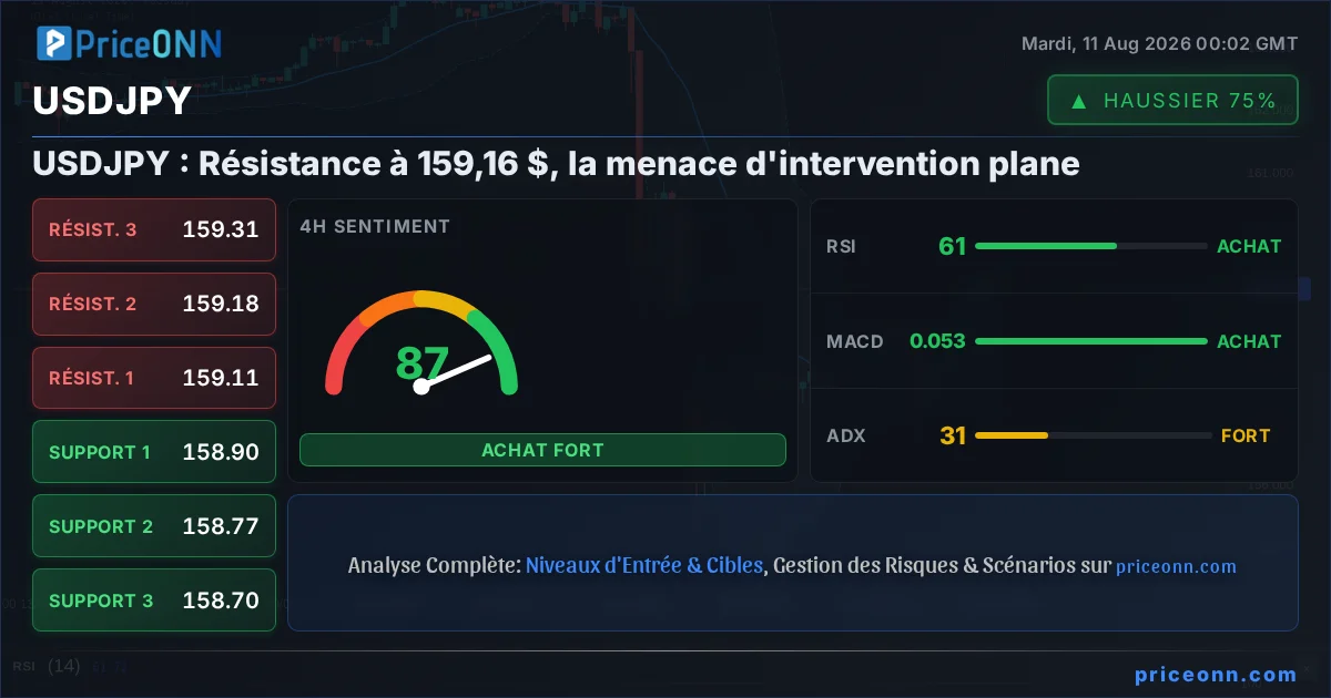 USDJPY Analyse Technique | PriceONN