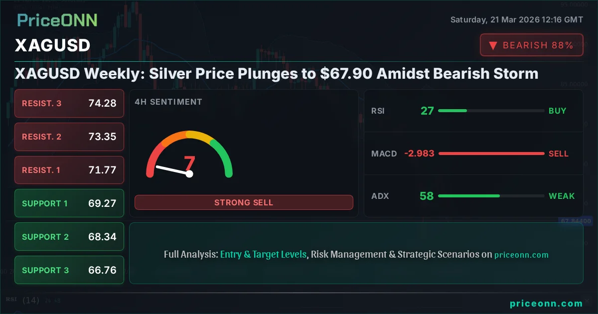 XAGUSD Technical Analysis | PriceONN