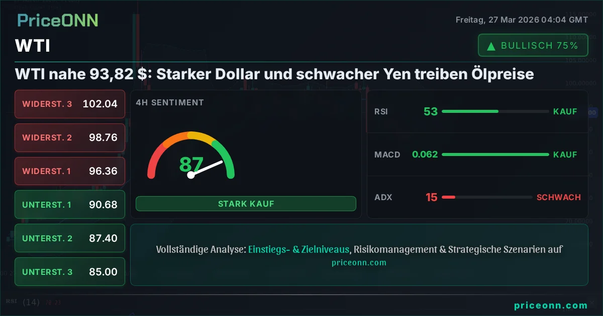 WTI Technische Analyse | PriceONN