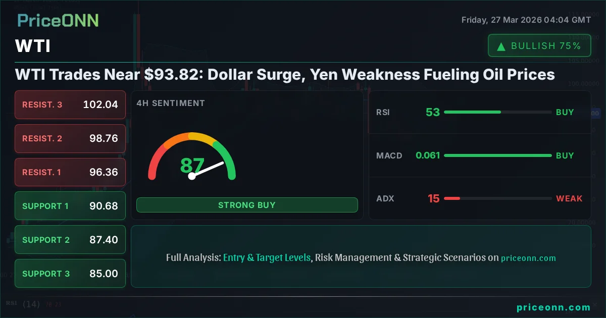 WTI Technical Analysis | PriceONN