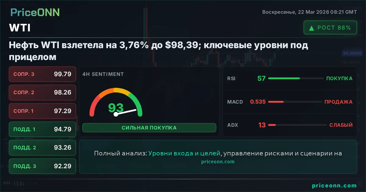WTI Технический Анализ | PriceONN