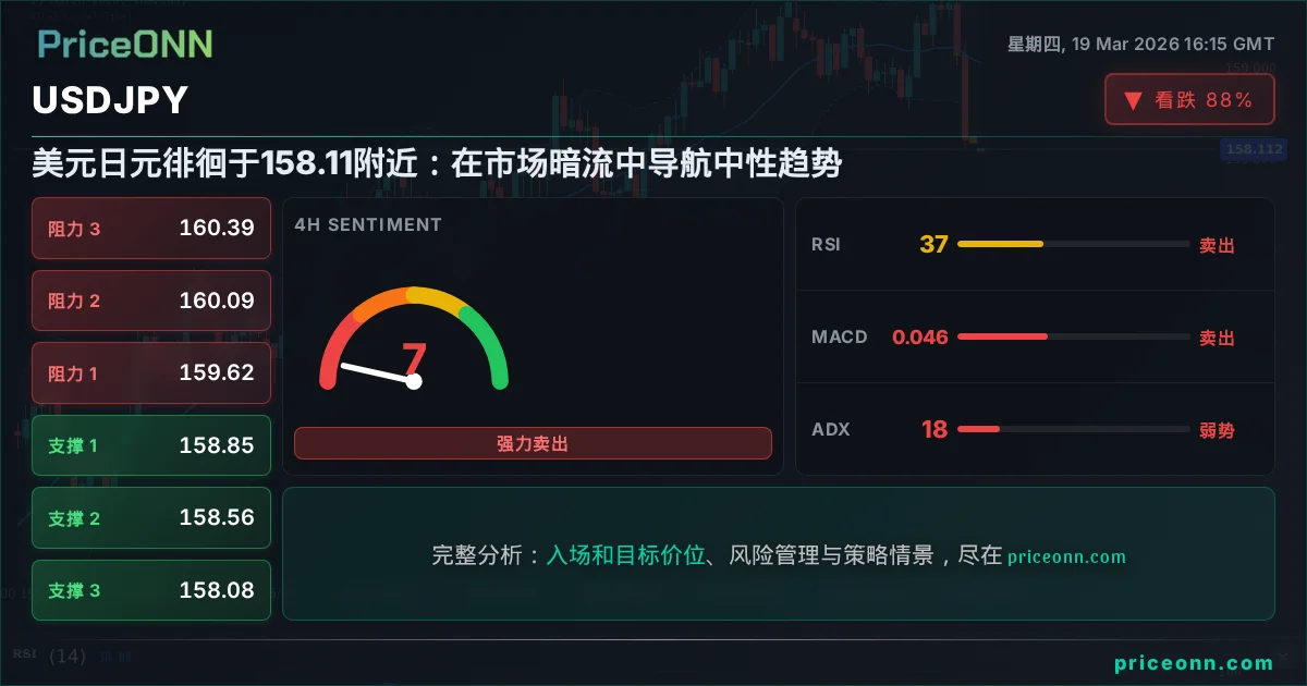 USDJPY 技术分析 | PriceONN