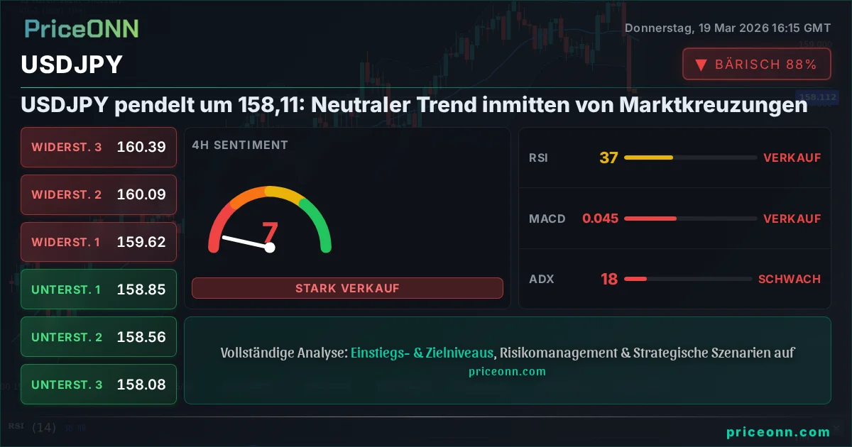 USDJPY Technische Analyse | PriceONN