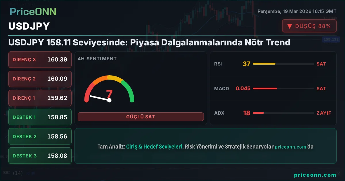 USDJPY Teknik Analiz | PriceONN