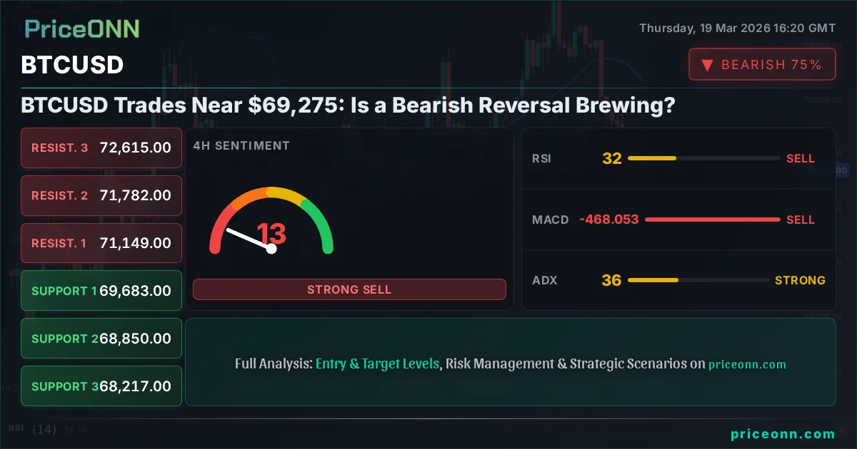 BTCUSD Technical Analysis | PriceONN