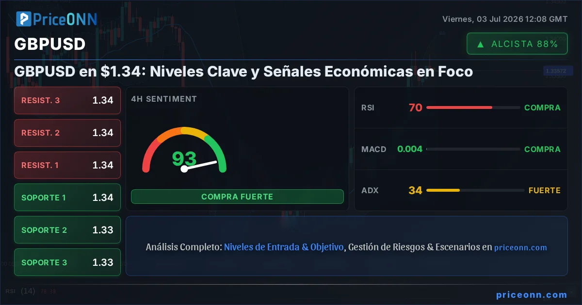 GBPUSD Análisis Técnico | PriceONN