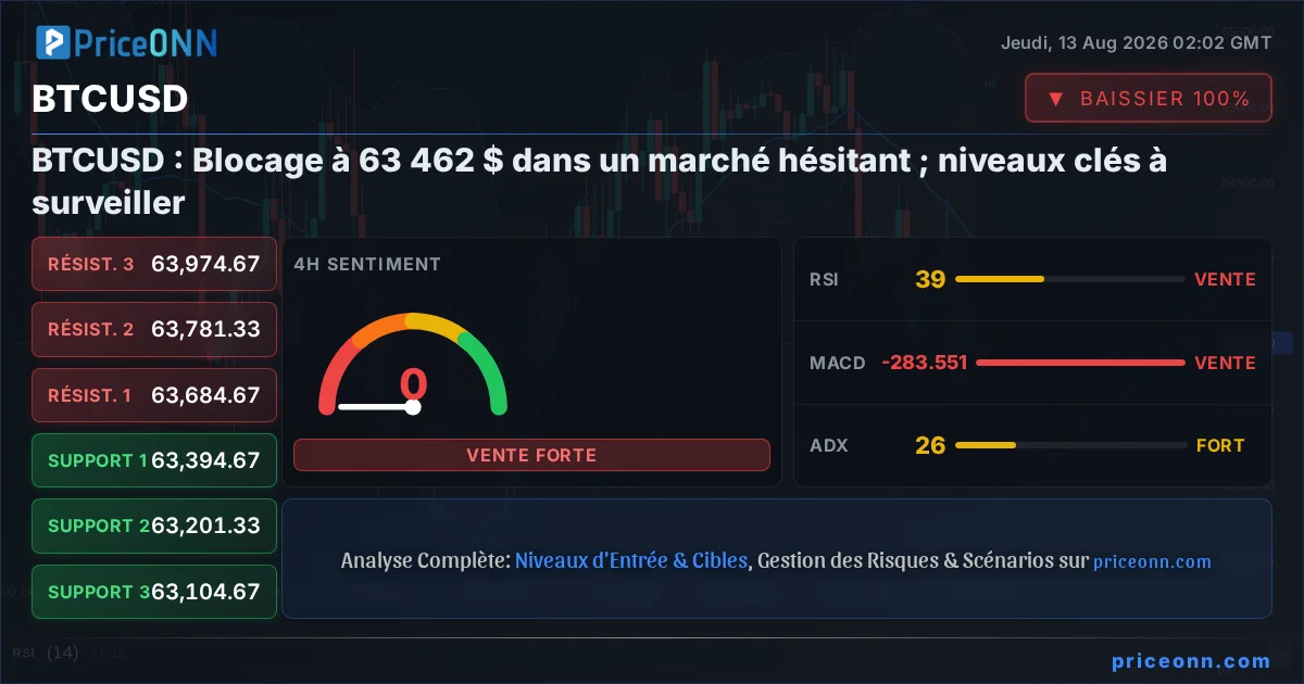 BTCUSD Analyse Technique | PriceONN