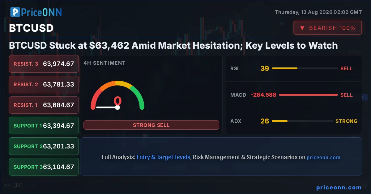 BTCUSD Technical Analysis | PriceONN