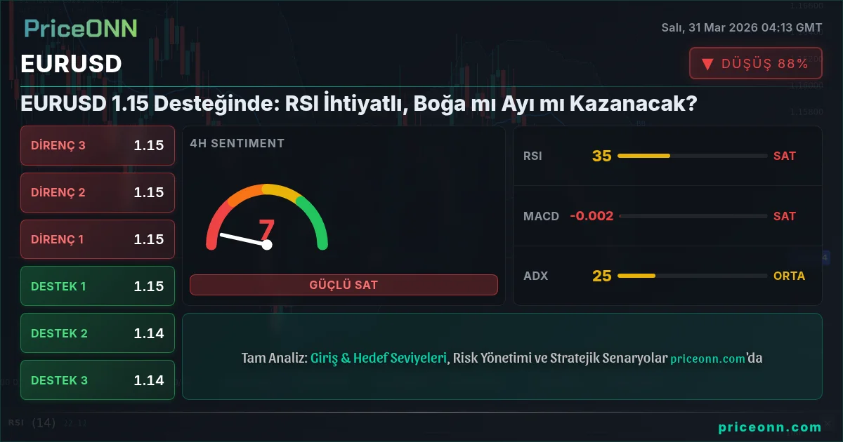EURUSD Teknik Analiz | PriceONN