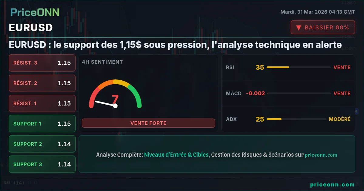 EURUSD Analyse Technique | PriceONN