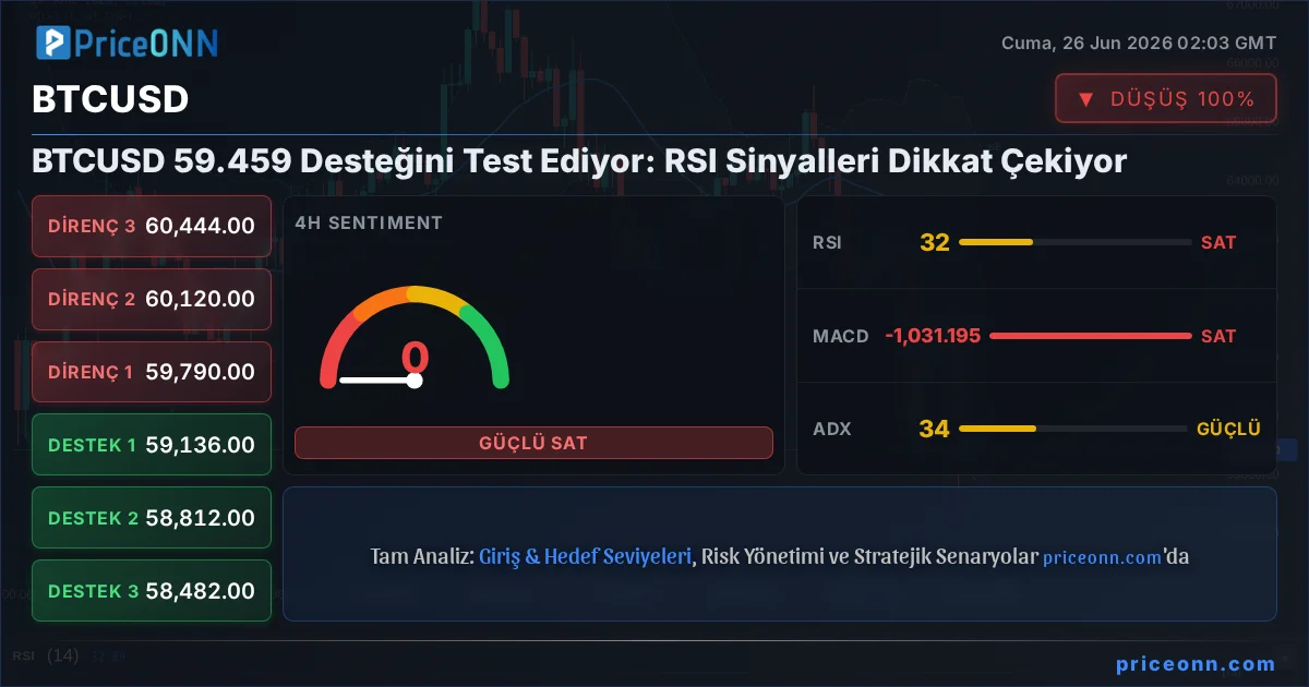 BTCUSD Teknik Analiz | PriceONN