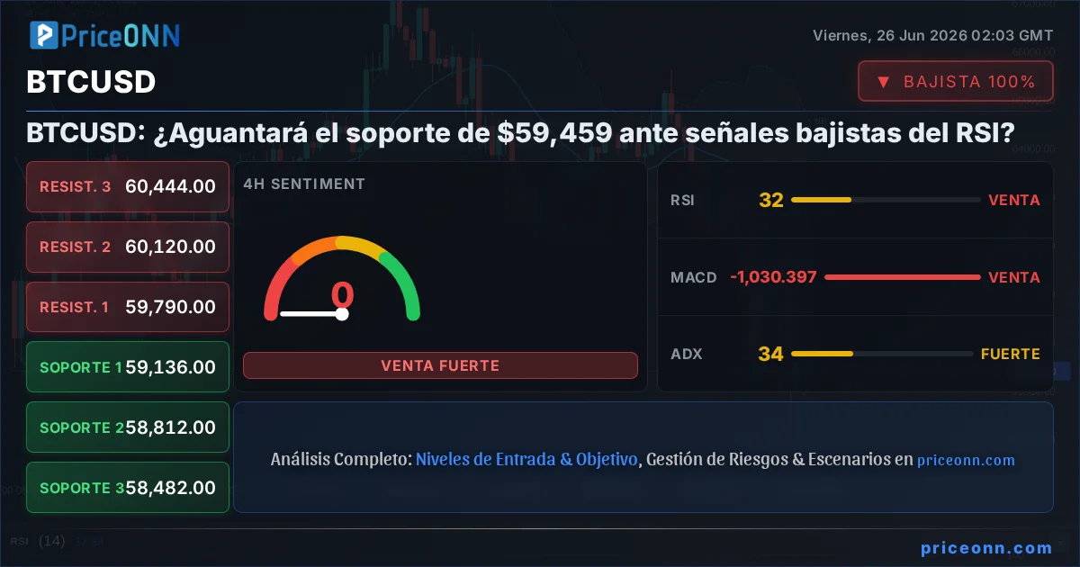 BTCUSD Análisis Técnico | PriceONN