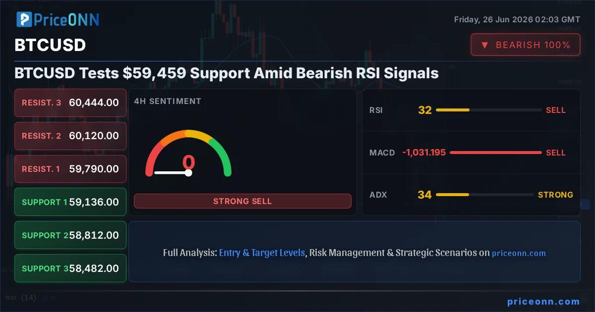BTCUSD Technical Analysis | PriceONN