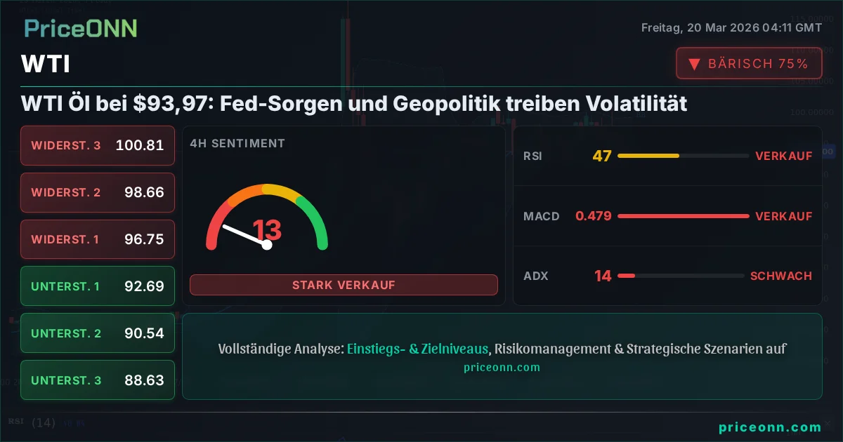WTI Technische Analyse | PriceONN