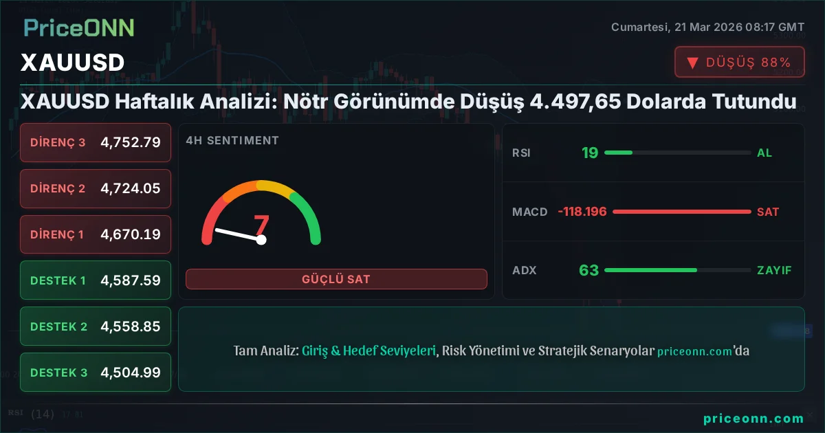 XAUUSD Teknik Analiz | PriceONN