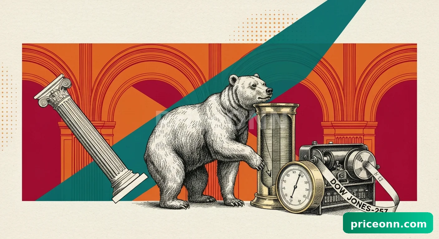 Dow Jones Tumbles 257 Points as War Fears and Hawkish Fed Drive Fourth Losing Week