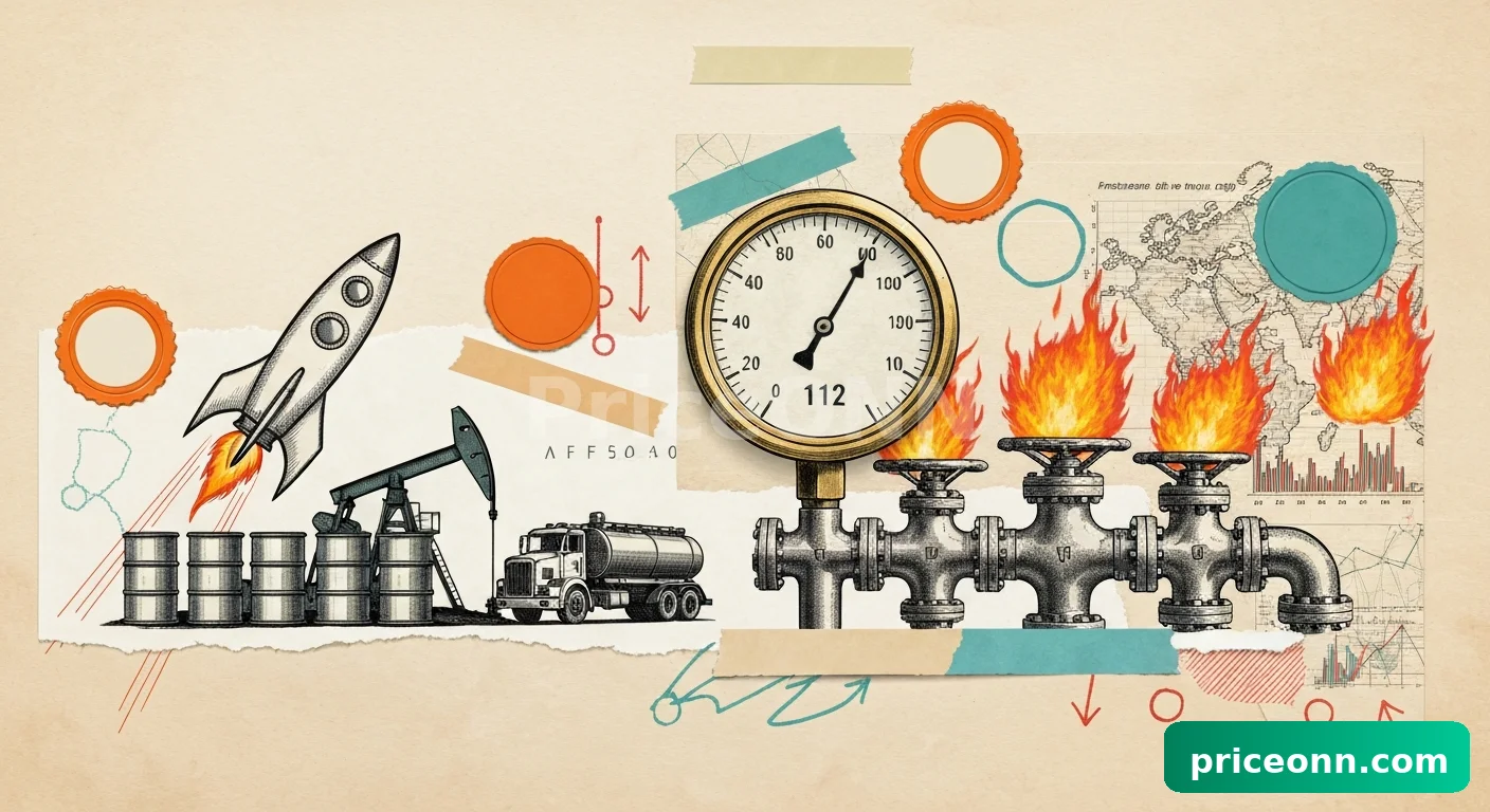 Brent Crude Surges Past $112 as Middle East Tensions Escalate