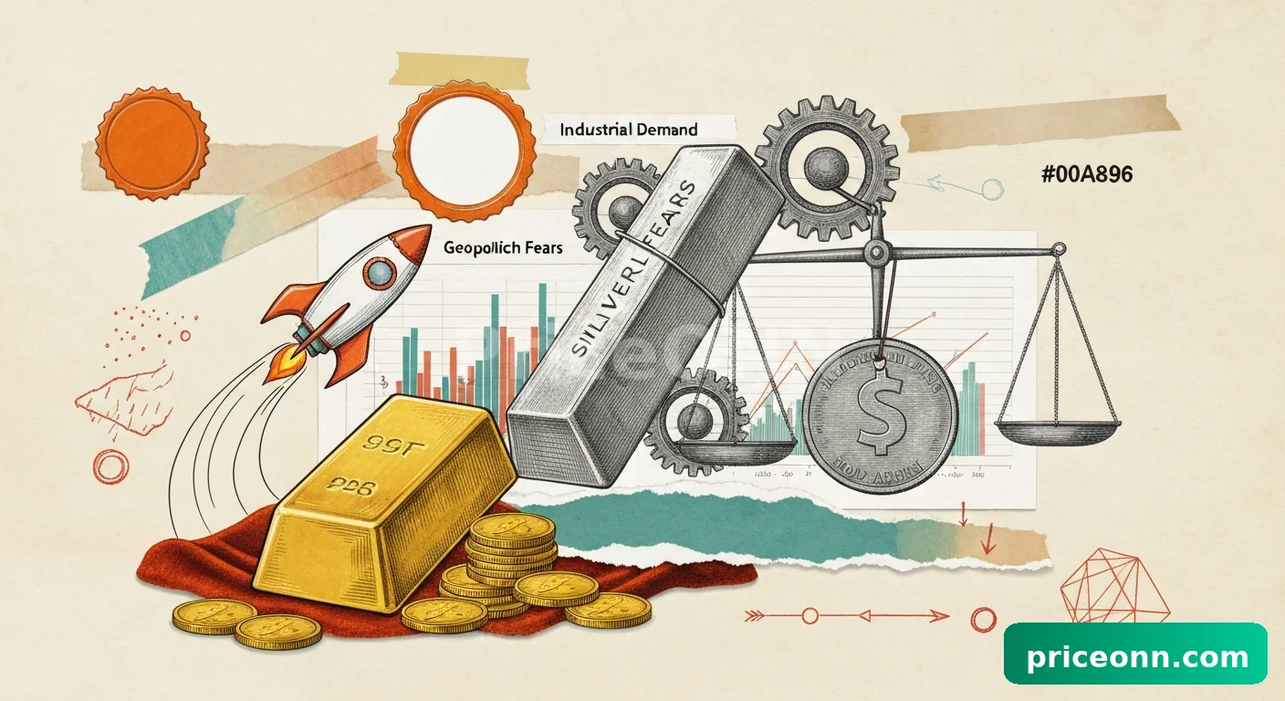 銀、工業需要と地政学リスクの高まりで69ドル超え、ラリーを加速