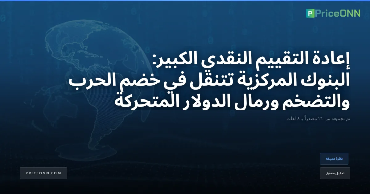 إعادة التقييم النقدي الكبير: البنوك المركزية تتنقل في خضم الحرب والتضخم ورمال الدولار المتحركة