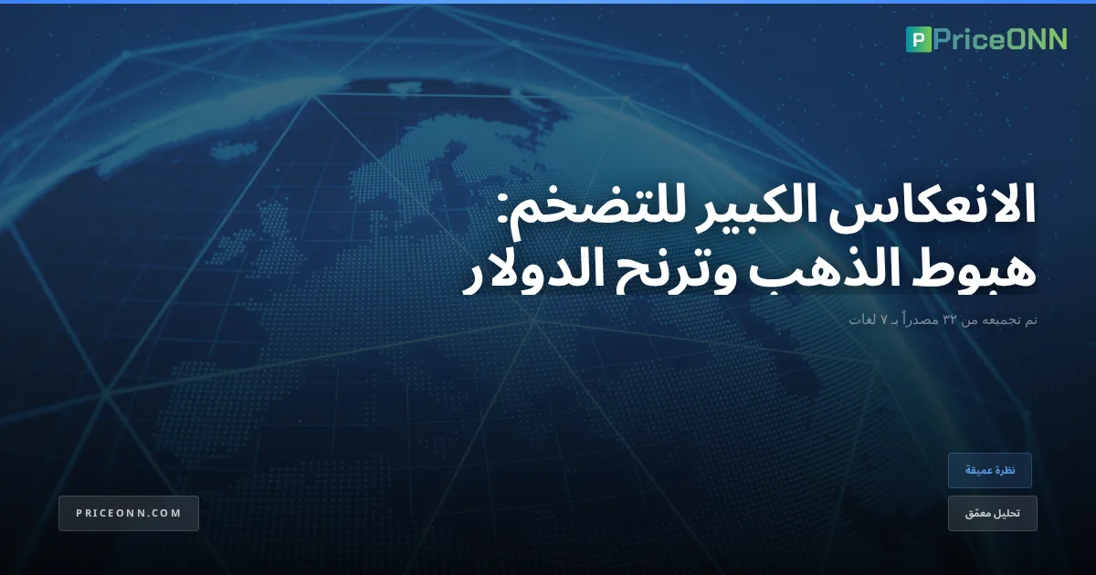 الانعكاس الكبير للتضخم: هبوط الذهب وترنح الدولار