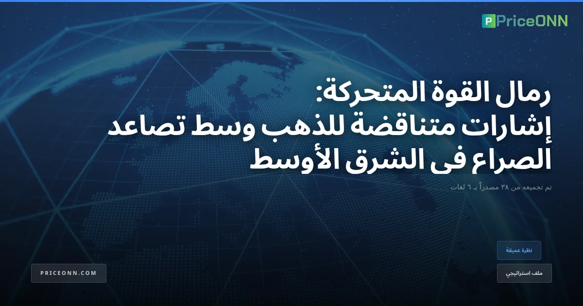 رمال القوة المتحركة: إشارات متناقضة للذهب وسط تصاعد الصراع في الشرق الأوسط