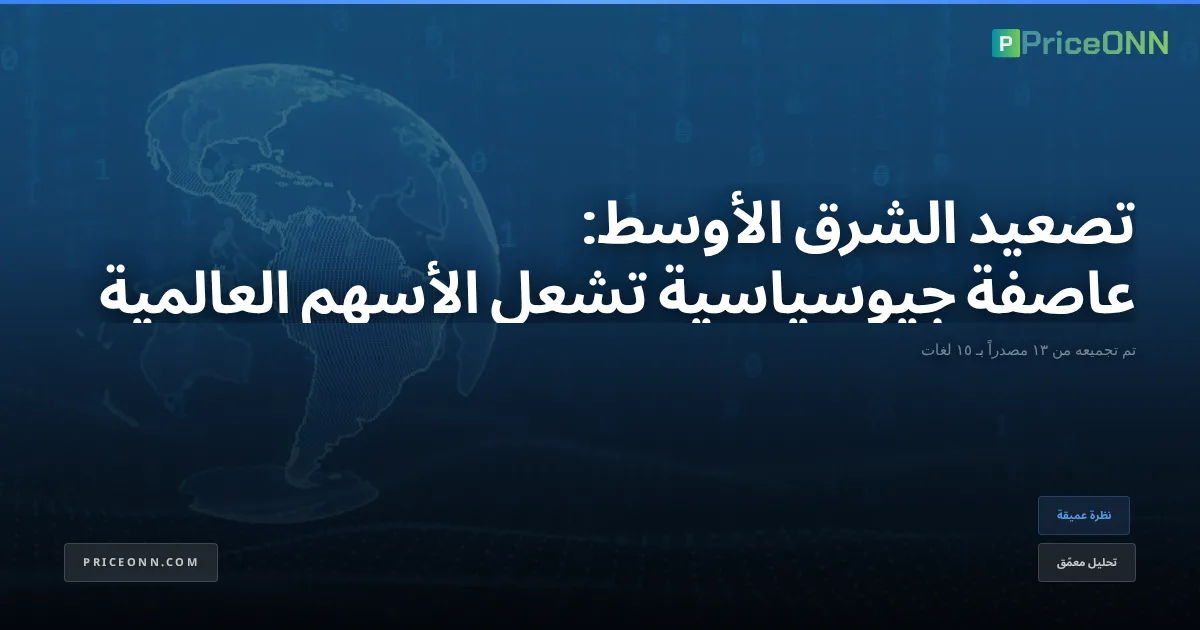 تصعيد الشرق الأوسط: عاصفة جيوسياسية تشعل الأسهم العالمية