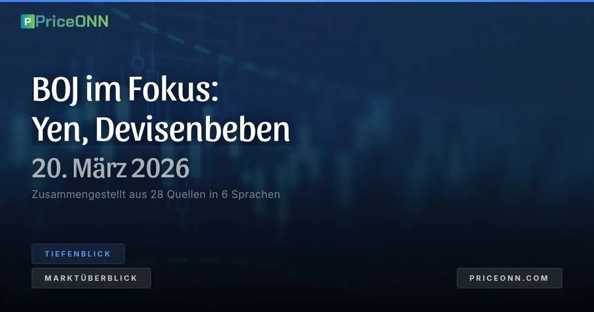 BOJ am Scheideweg: Yen am Abgrund, Beben im asiatischen Devisenhandel