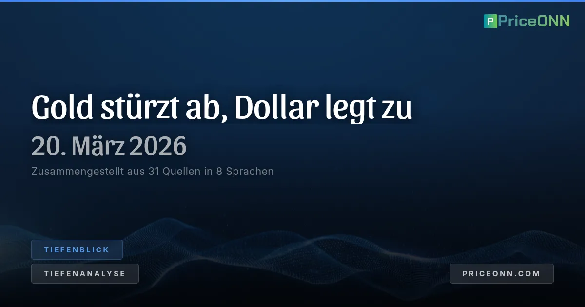Die Große Auflösung: Goldabsturz und die Wiederbelebung des Dollars