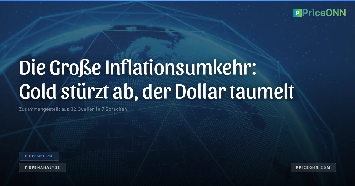 Die Große Inflationsumkehr: Gold stürzt ab, der Dollar taumelt