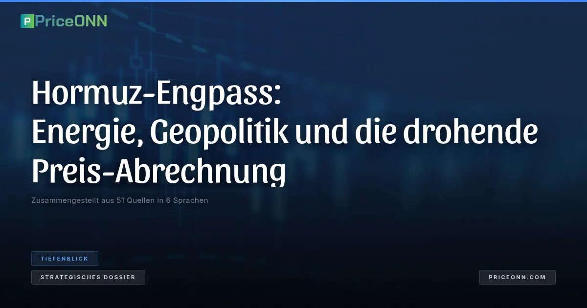 Hormuz-Engpass: Energie, Geopolitik und die drohende Preis-Abrechnung