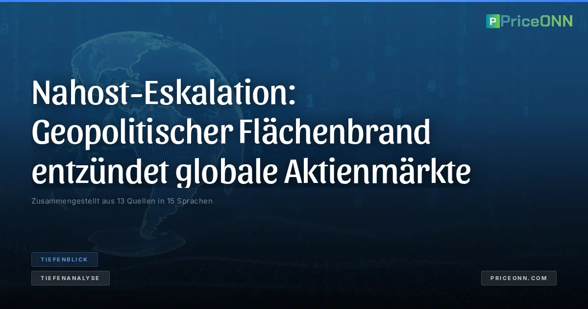 Nahost-Eskalation: Geopolitischer Flächenbrand entzündet globale Aktienmärkte