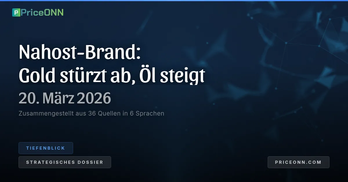 Nahost-Schmelztiegel: Goldabsturz, Öl-Rallye und die zerfallende Weltordnung