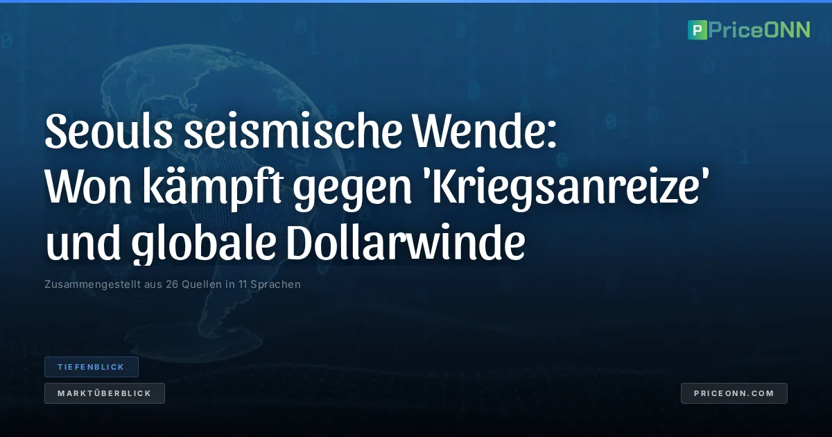 Seouls seismische Wende: Won kämpft gegen 'Kriegsanreize' und globale Dollarwinde
