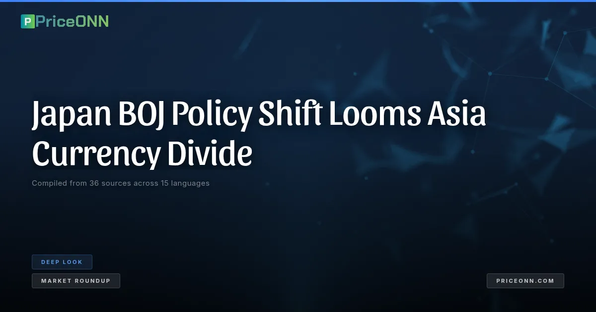Japan BOJ Policy Shift Looms Asia Currency | PriceONN Deep Look