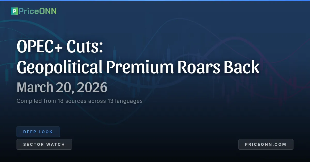OPEC+ Blinks: The Geopolitical Premium Rewrites Oil's Narrative