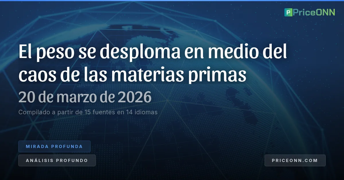 El colapso del peso mexicano: descifrando el shock de las materias primas y el resurgimiento del dólar