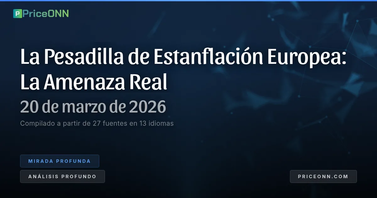 La estanflación inflacionaria de Europa: El regreso del "enfermo" en un orden global fracturado