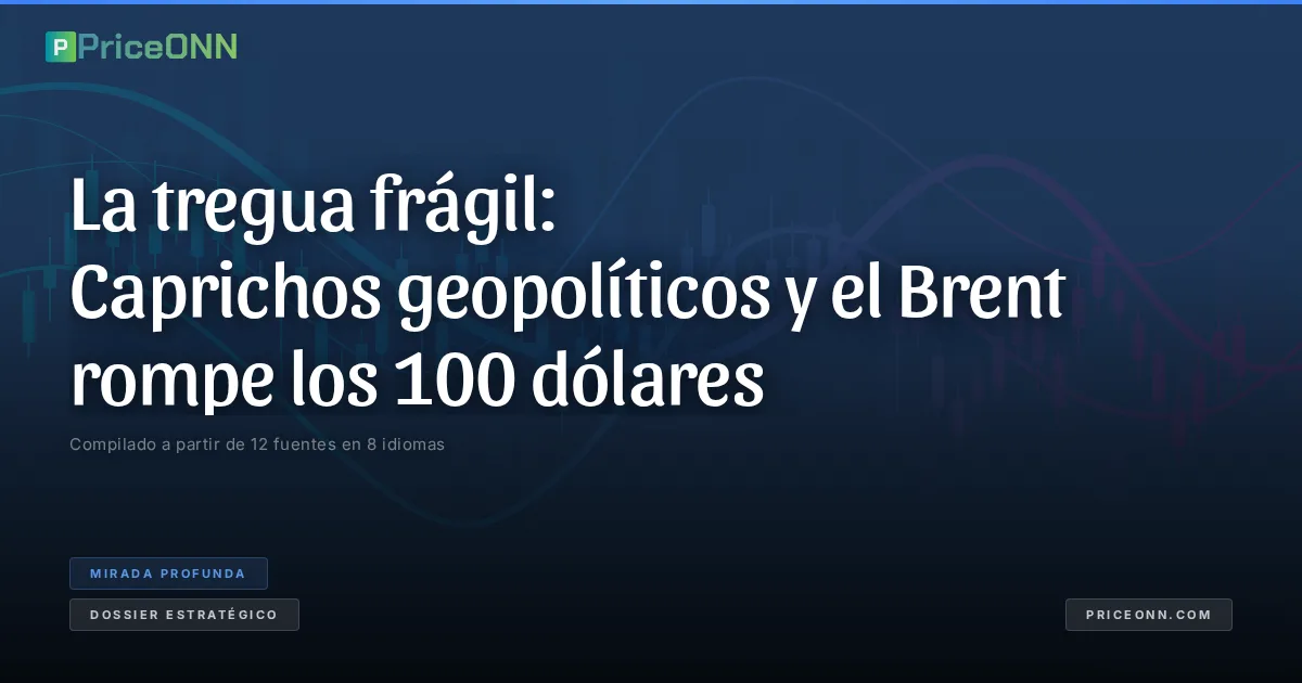 La tregua frágil: Caprichos geopolíticos y el Brent rompe los 100 dólares