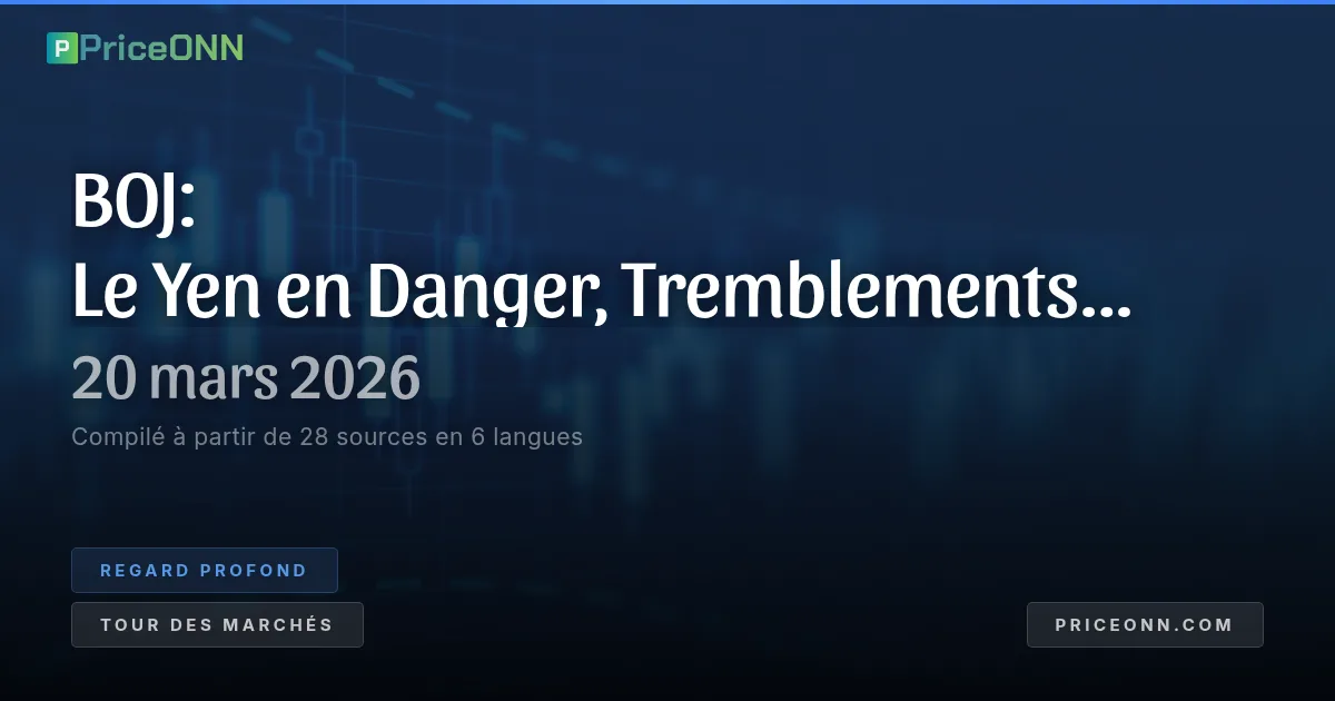 La BOJ à la Croisée des Chemins: Le Yen au Bord du Gouffre et le Chaos des Devises Asiatiques