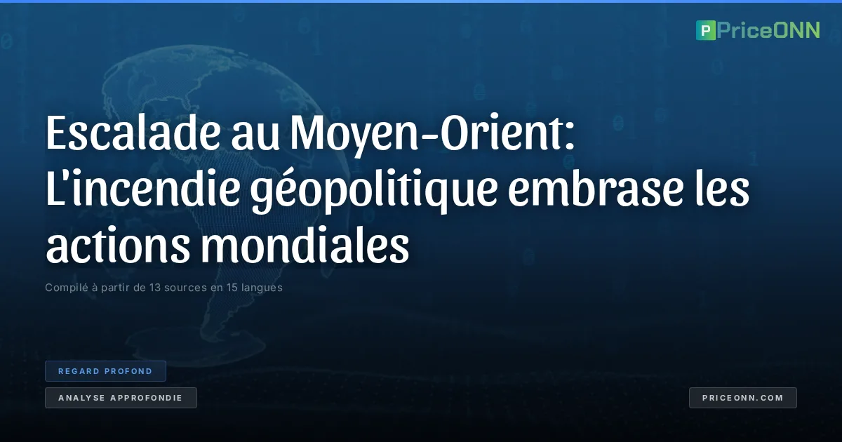 Escalade au Moyen-Orient: L'incendie géopolitique embrase les actions mondiales