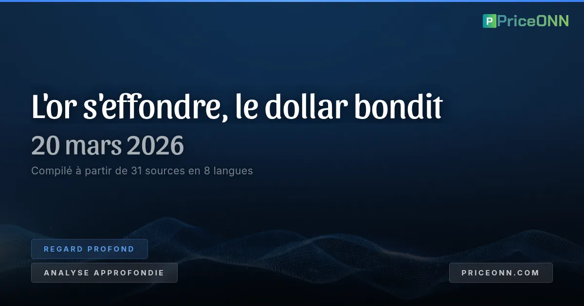 Le Grand Déroulement : L'effondrement de l'or et la résurgence du dollar