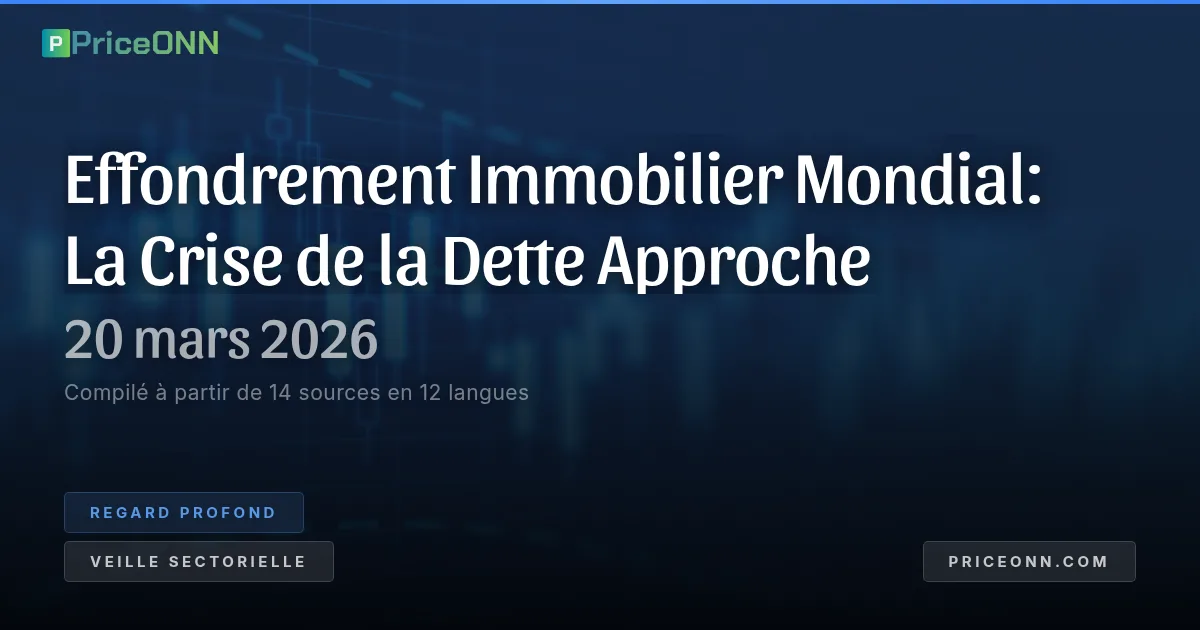 La Grande Contraction Immobilière: Décryptage de la Bombe à Dette de 4,5 Billions de Dollars