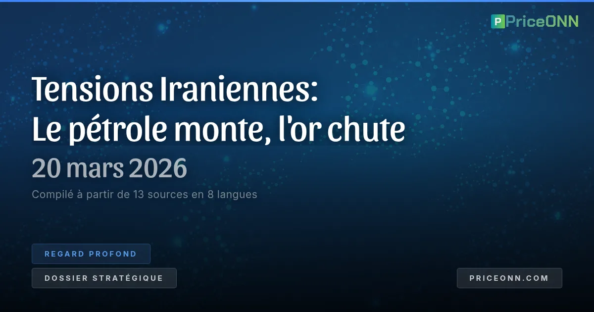L'ombre du détroit : le pari énergétique de l'Iran et le choc des prix mondiaux