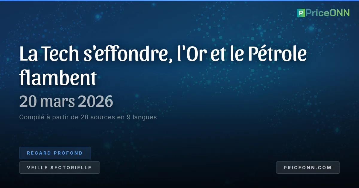 Le Règlement de l'IA : La bulle technologique éclate, l'or et le pétrole rugissent