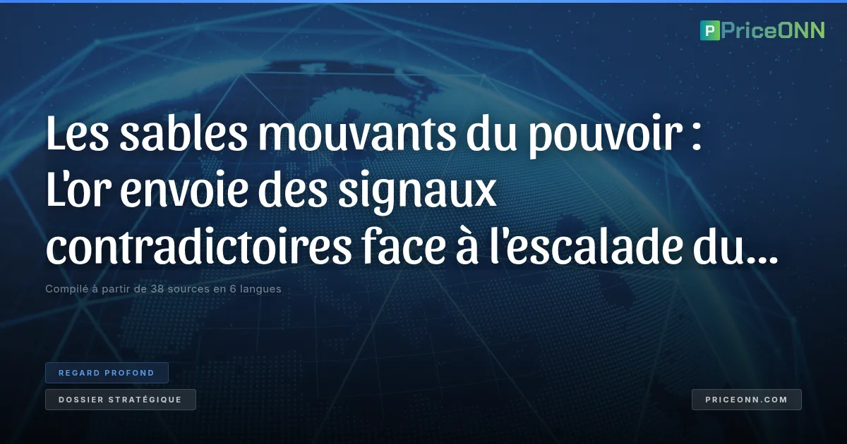 Les sables mouvants du pouvoir : L'or envoie des signaux contradictoires face à l'escalade du conflit au Moyen-Orient