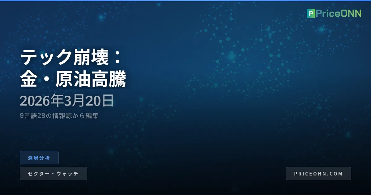 AIの決算：テクノロジーバブルが弾け、金と原油が咆哮