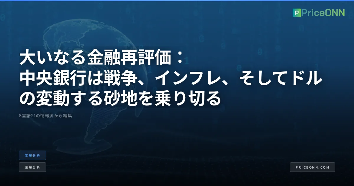 大いなる金融再評価：中央銀行は戦争、インフレ、そしてドルの変動する砂地を乗り切る